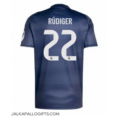 Real Madrid Antonio Rudiger #22 Vieraspaita 2025-26 Lyhythihainen Real Madrid Antonio Rudiger #22 Vieraspaita 2025-26 Lyhythihainen